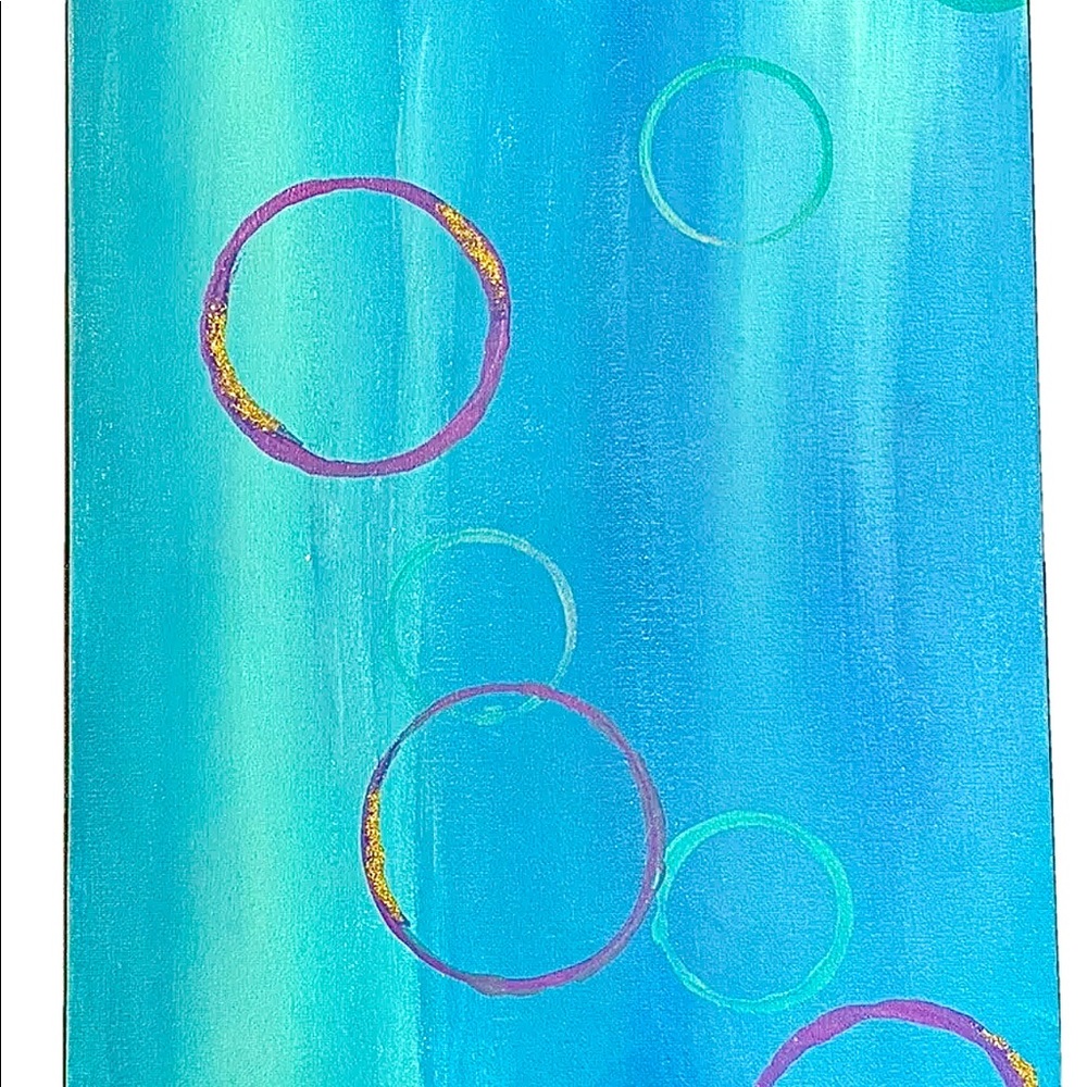 12x16in Bubbles Canvas Painting Wall Art